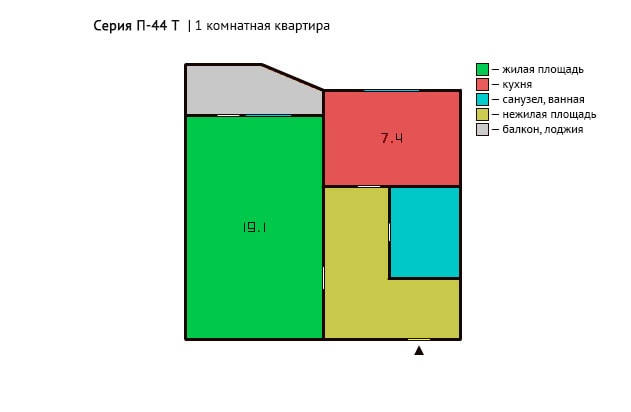 Однокомнатная квартира